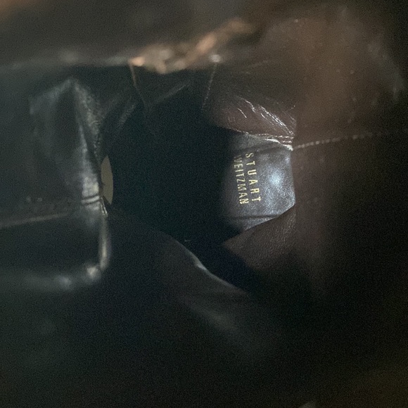 Stuart Weitzman Leather Snake Skin Embossed Cowgirl Boots - Picture 8 of 9